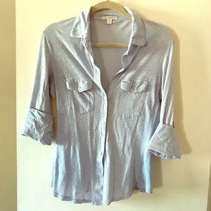 Baby Blue James Perse Blouse